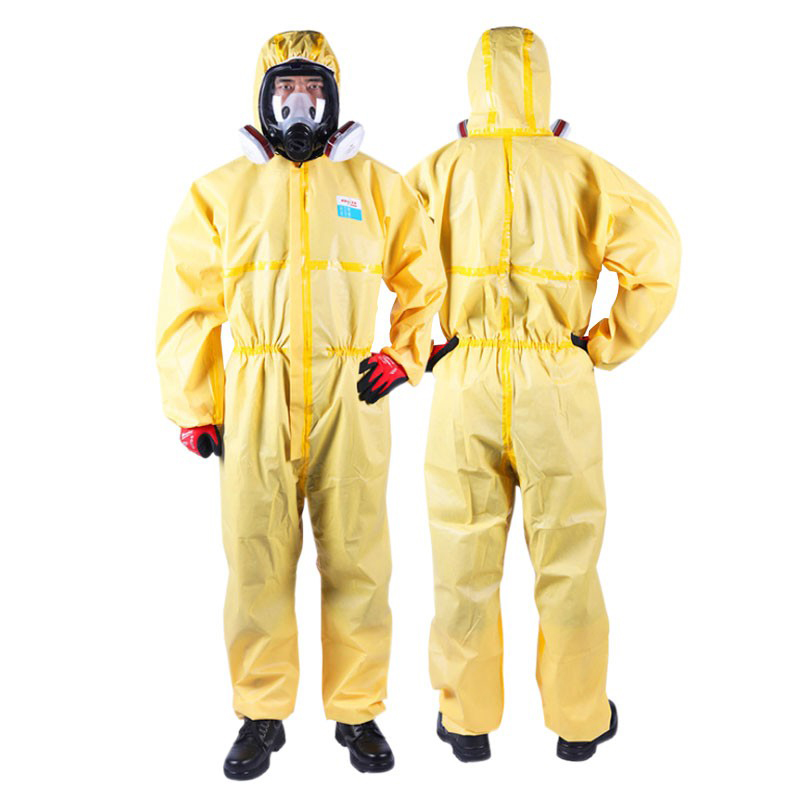 易美丽诺 LSL0142 一次性防护服 L码 连体式 不连脚款 （单位：件）  黄色