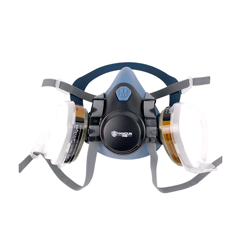 汉盾 HD-FB7702 双滤盒硅胶半面罩 中号 （单位：个）  