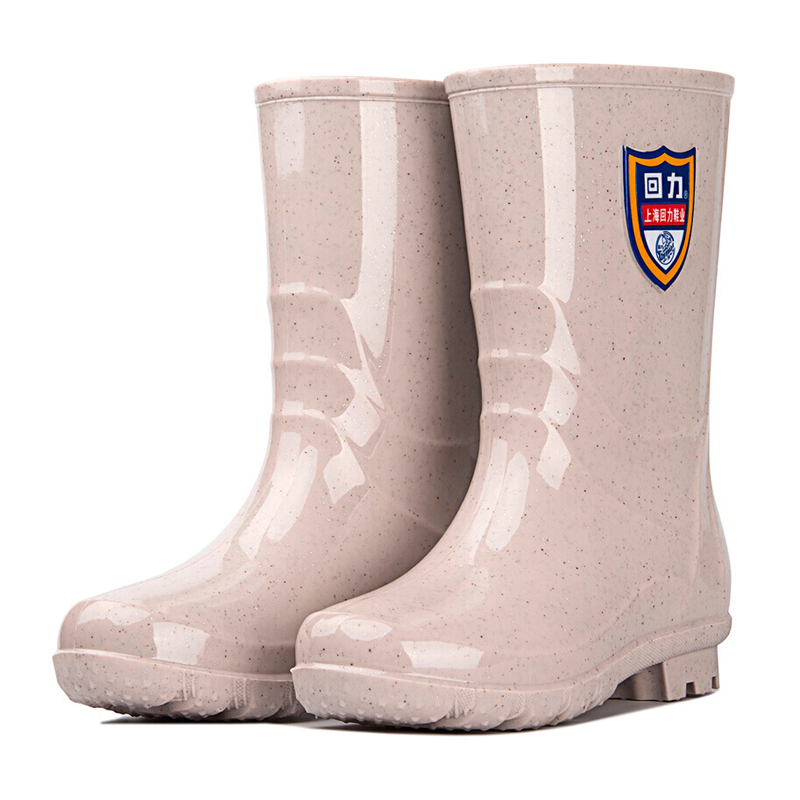 回力（Warrior） 863 中筒雨鞋 38码 （单位：双）  卡其色