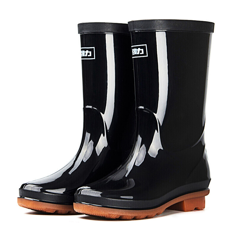 回力（Warrior） 853 中筒雨鞋 38码 （单位：双）  黑色