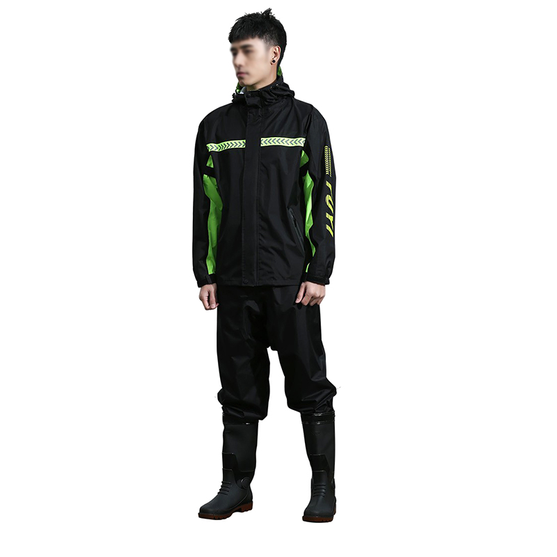 全燕 分体式 男士雨衣 XL （单位：套）  黑色