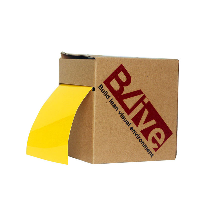 BLIVE BL-NTH-100-YL 地贴胶带 100MM*22M （单位：卷） 揭除无残胶聚酯 黄色