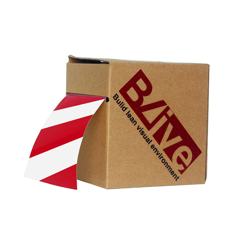 BLIVE BL-NTH-100-RW 地贴胶带 100MM*22M （单位：卷） 揭除无残胶聚酯 红白