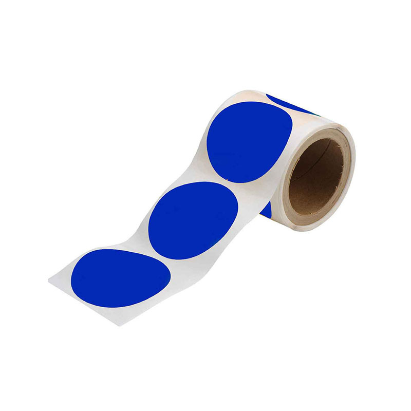 BLIVE BL-CY-50-BL 圆点开门线定位警示地贴胶带 50MM*6M （单位：卷） 耐用乙烯 蓝色