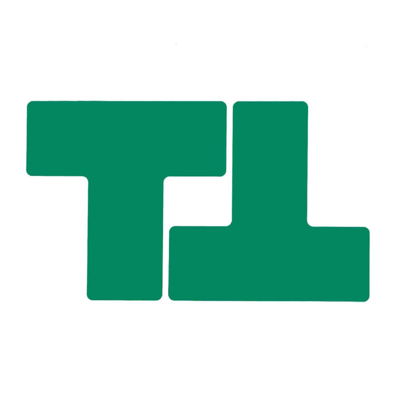 BLIVE BL-T-100-254-GN 划线区域定位地贴-T型 100*254MM 10片/包 （单位：包） 耐用乙烯 绿色