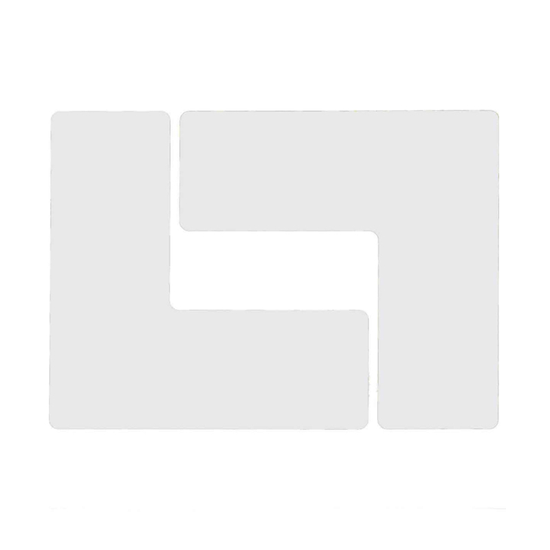 BLIVE BL-L-50-125-WT 划线区域定位地贴-L型 50*125MM 10片/包 （单位：包） 耐用乙烯 白色