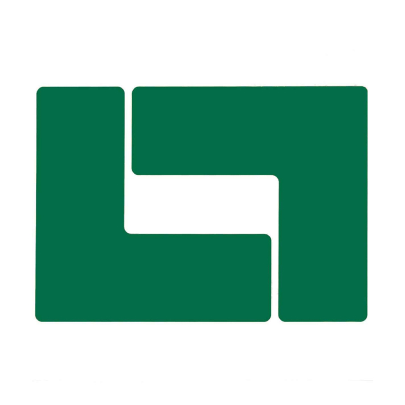 BLIVE BL-L-50-125-GN 划线区域定位地贴-L型 50*125MM 10片/包 （单位：包） 耐用乙烯 绿色