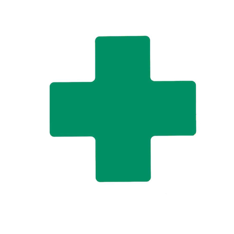 BLIVE BL-X-50-125-GN 划线区域定位地贴-+型 50*125MM 10片/包 （单位：包） 耐用乙烯 绿色