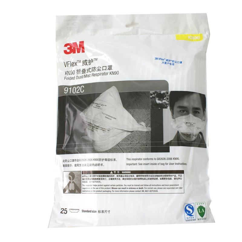 3M 9102C 威护防尘口罩  （单位：个）  白色