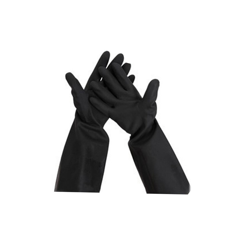 霍尼韦尔(Honeywell) 2095025 氯丁橡胶防化长手套 10号 （单位：副）  黑色