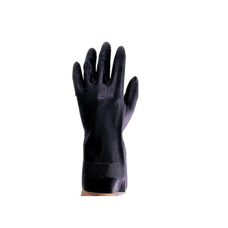霍尼韦尔(Honeywell) 2095020 氯丁橡胶轻型防化手套 10号 （单位：副）  黑色