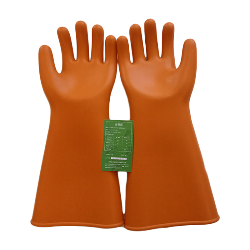 金能电力（JINNENGDIANLI） JN-JYST-GY-35kv 绝缘手套 中号 （单位：双）  橘红色