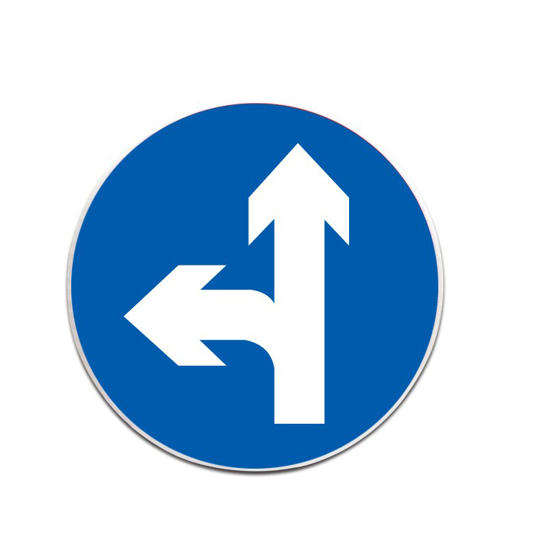 安赛瑞 11047 交通安全标识 φ60cm （单位：个）  蓝白相间