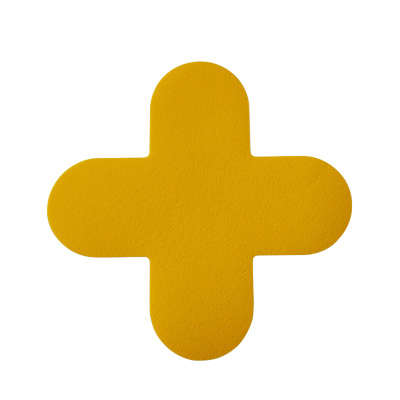 安赛瑞 15780 耐磨型5S管理地贴 15*5cm 10片/包 （单位：包）  黄色