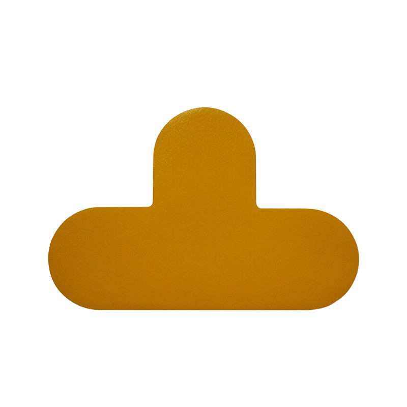 安赛瑞 15781 耐磨型5S管理地贴 10*15cm 10片/包 （单位：包）  黄色