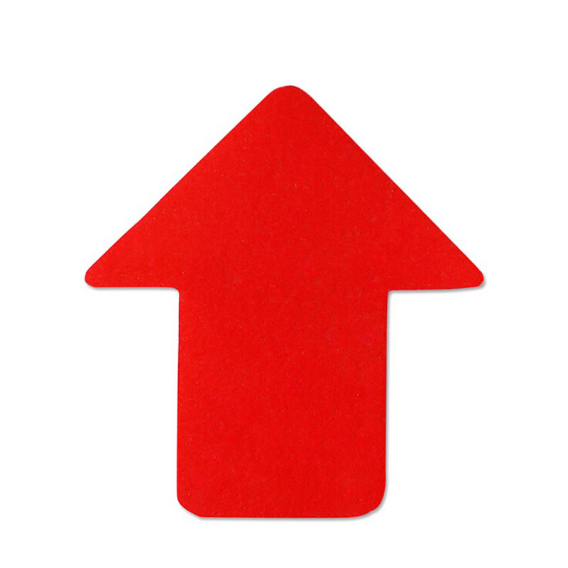 安赛瑞 15784 耐磨型5S管理地贴 76*70mm 10片/包 （单位：包）  红色