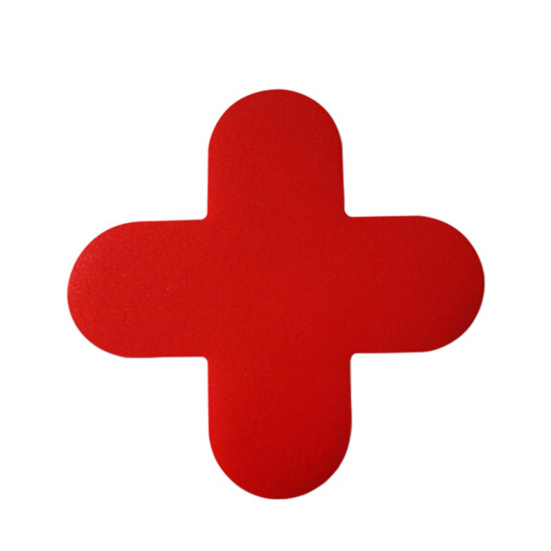 安赛瑞 15786 耐磨型5S管理地贴 15*5cm 10片/包 （单位：包）  红色