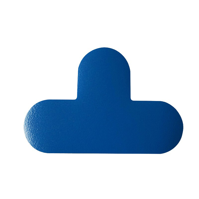 安赛瑞 15793 耐磨型5S管理地贴 10*15cm 10片/包 （单位：包）  蓝色