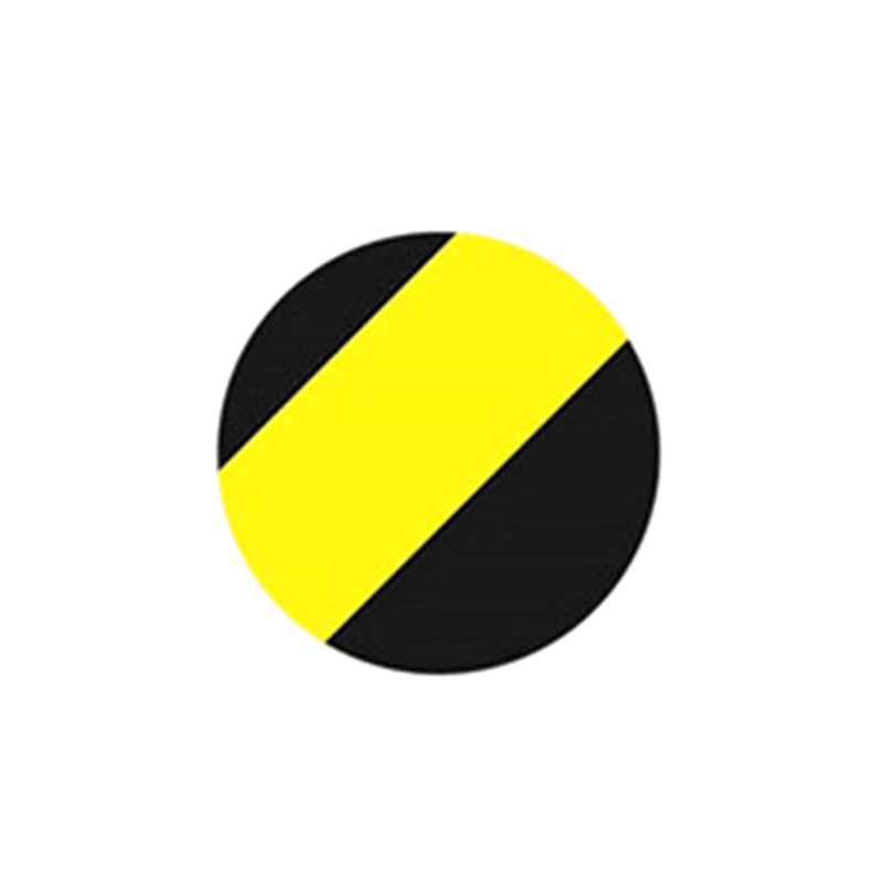 安赛瑞 15801 耐磨型5S管理地贴 5*5cm 10片/包 （单位：包）  黄黑