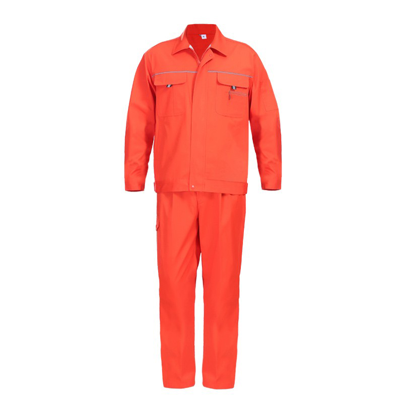 安赛瑞 16006 舒适劳保服春秋款套 XXL码 （单位：套）  橘色