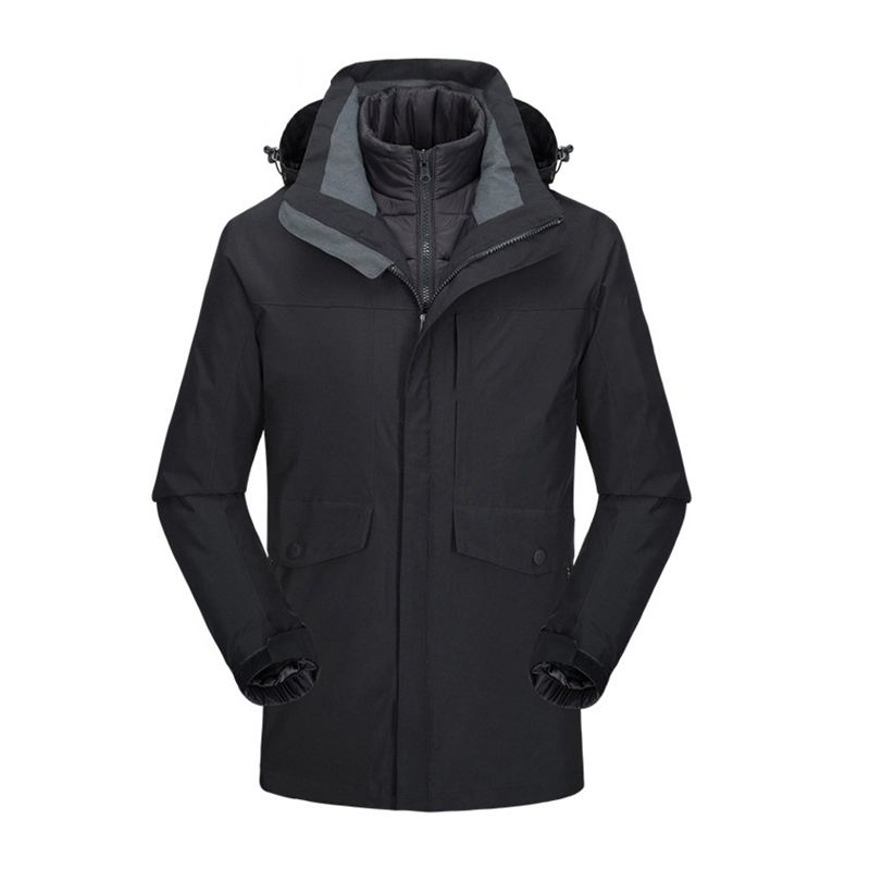 艾宏 AHFF-243 三合一防寒服 男款 XL码 （单位：件）  黑色