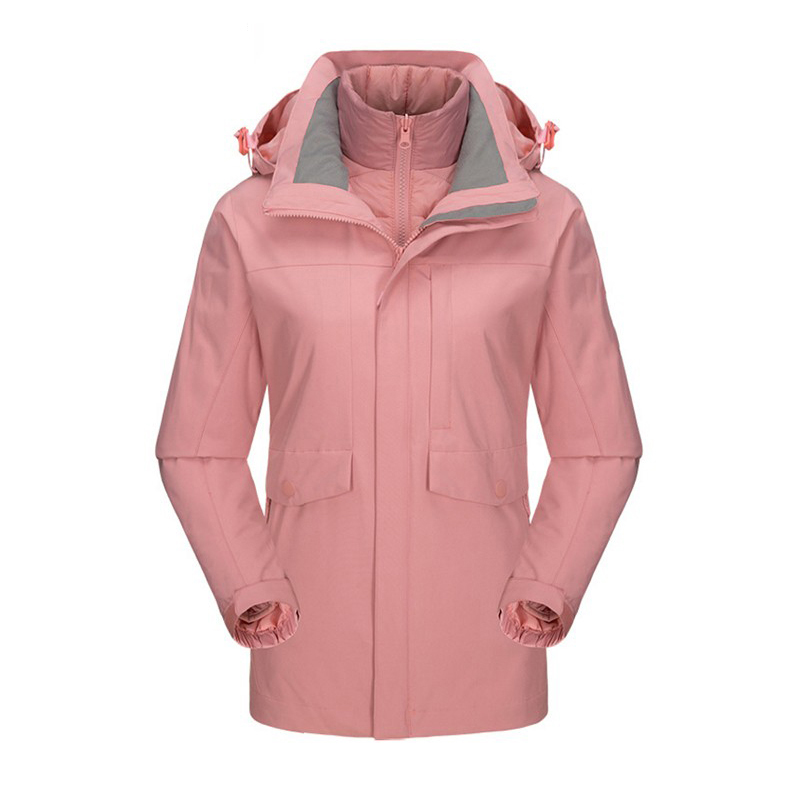 艾宏 AHFF-244 三合一防寒服 女款 XL码 （单位：件）  粉色