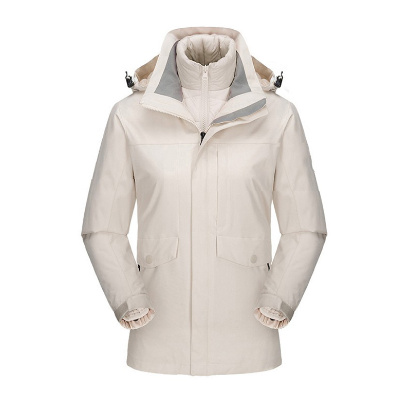 艾宏 AHFF-244 三合一防寒服 女款 XL码 （单位：件）  米白色