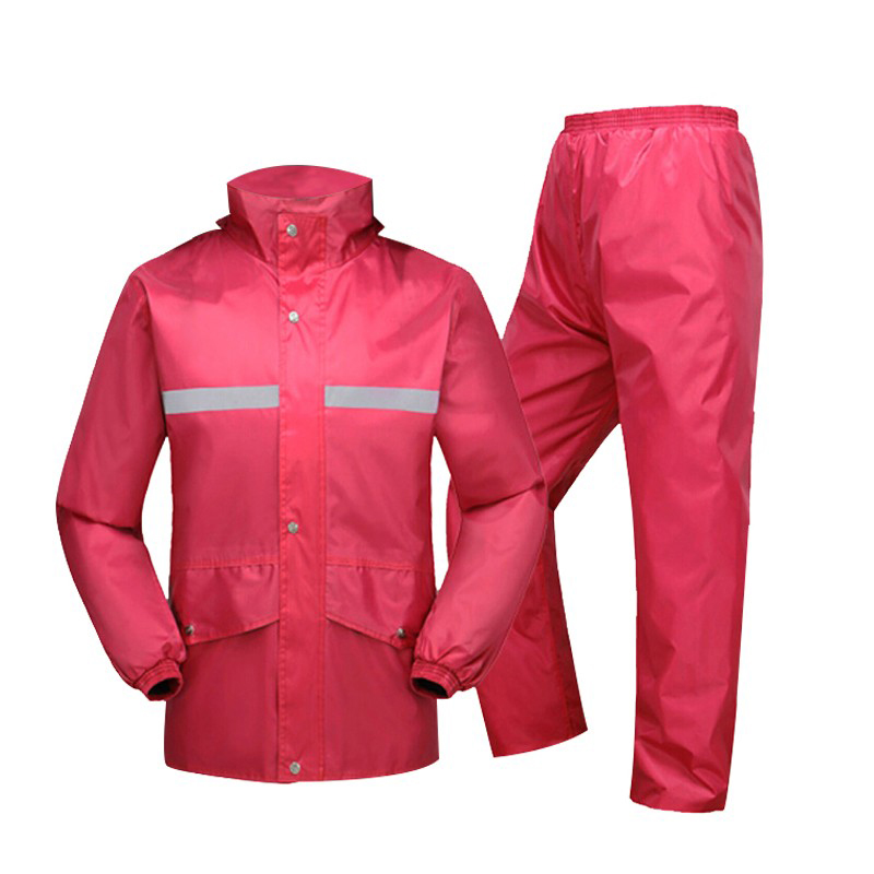 艾宏 AH-B0020 分体雨衣套装 L码 女装 （单位：套）  酒红色