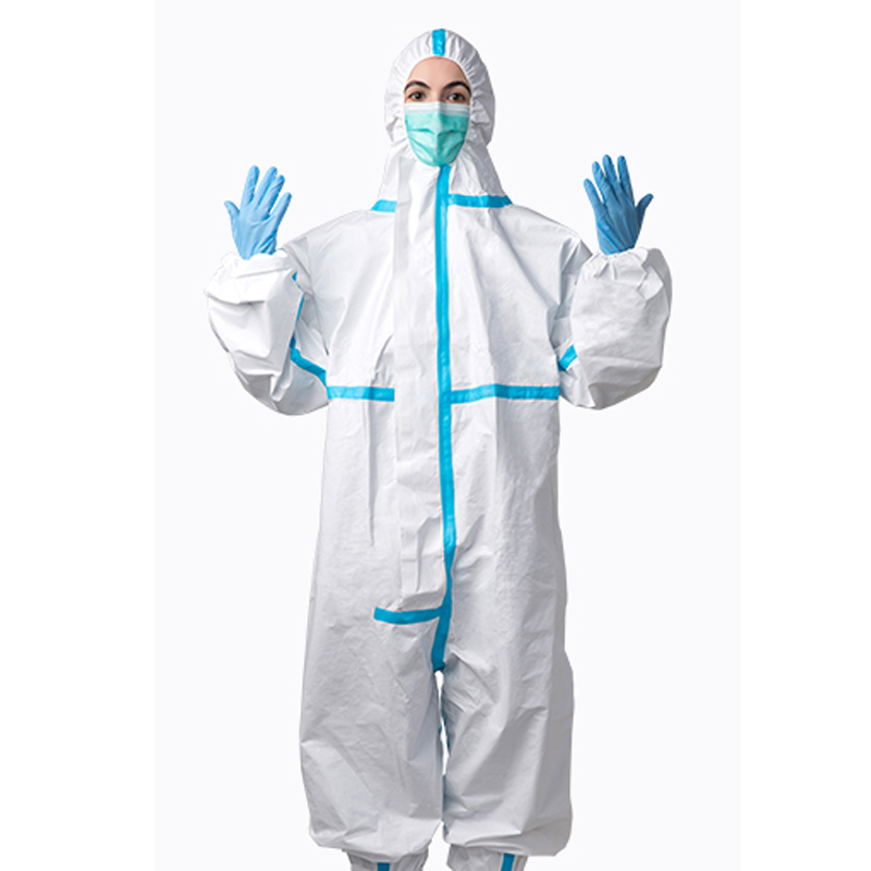 金发 连身式 一次性无菌型隔离防护服 160/165/170/175/180/185 （单位：套） 带靴 