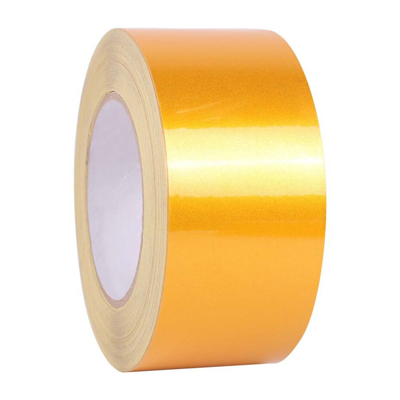 兴安迈 XAM-FGJD100 PET警示胶带 100mm*46m 反光贴 （单位：卷）  黄色