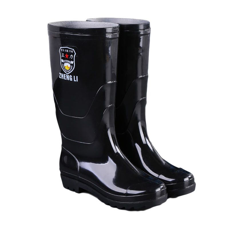 岚岩 厚底高筒-无棉套 男士雨鞋 43码 （单位：双）  黑色