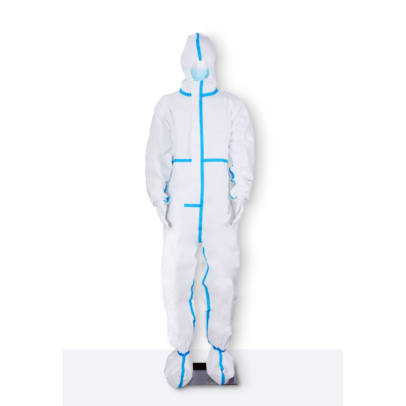 永家 连体式带脚套 一次性使用防护服 XL 1件装 （单位：套）  白色