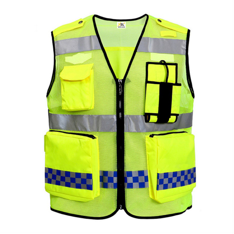 林中寻 韩版 透气反光背心 170码 （单位：件）  荧光黄