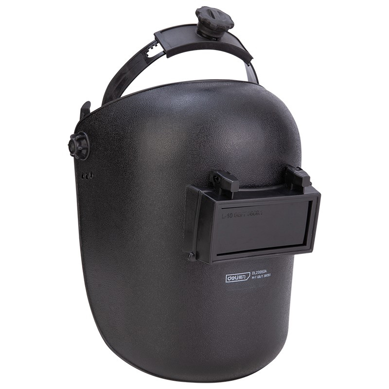 得力（deli） DL23950A 电焊面罩 头戴式 （单位：个）  黑色