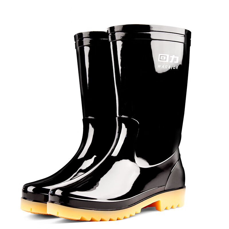 回力 HXL807 中筒雨靴 尺码可选 （单位：双）  黑色