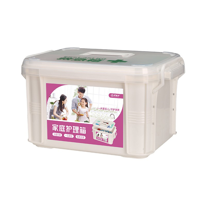 爱备护 ABH-J002A 外伤处理收纳家庭药箱 34*24*19cm （单位：个）  