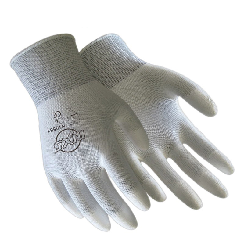 赛立特 N10551 指浸PU劳保手套 8/M码 （单位：双）  白色