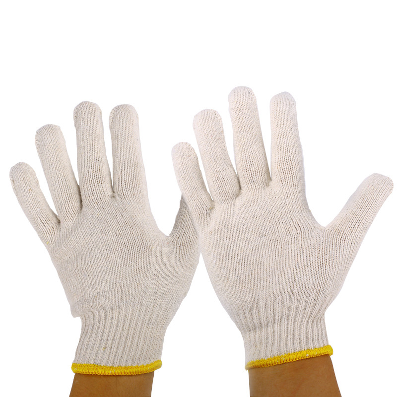 汉盾 HD-600G涤棉 棉纱手套 10针本白600g 12副/组 （单位：组）  