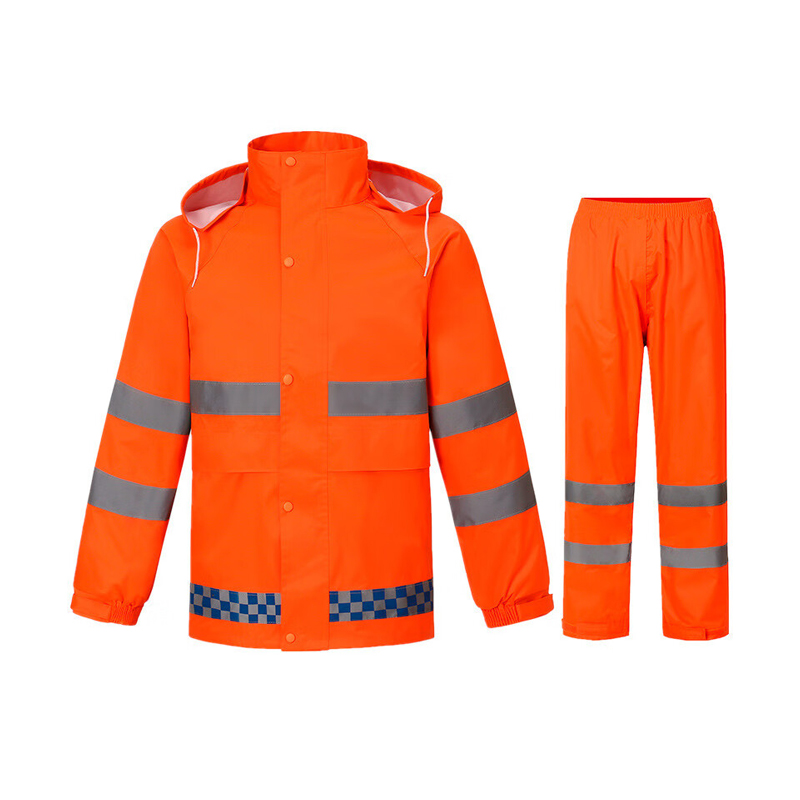 添盾 TD-BP604 反光双层分体雨衣  （单位：件）  荧光橙