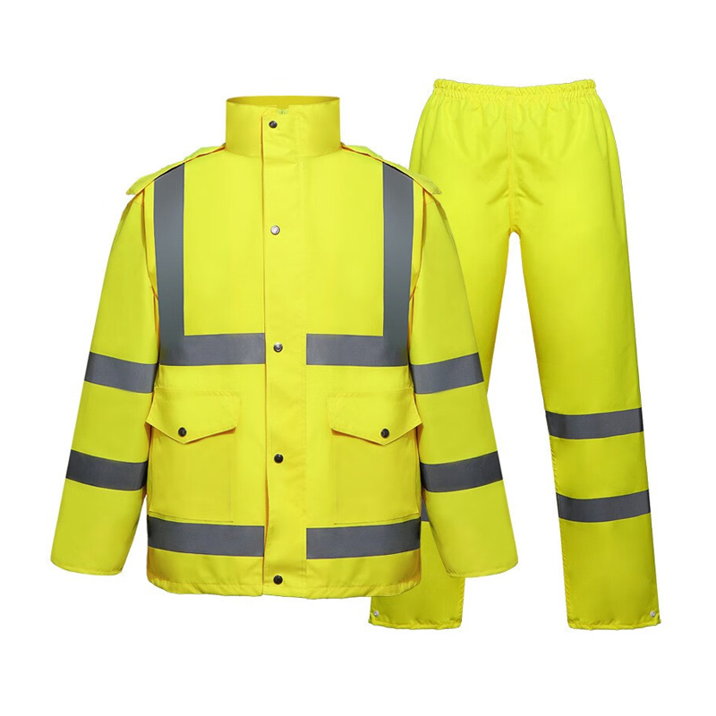 添盾 TD-BP604 反光双层分体雨衣  （单位：件）  荧光橙