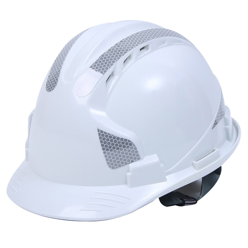 添盾 TD-HT04 三筋ABS反光条透气安全帽  （单位：顶）  白色