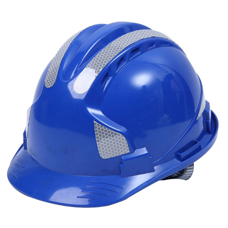 添盾 TD-HT04 三筋ABS反光条透气安全帽  （单位：顶）  蓝色