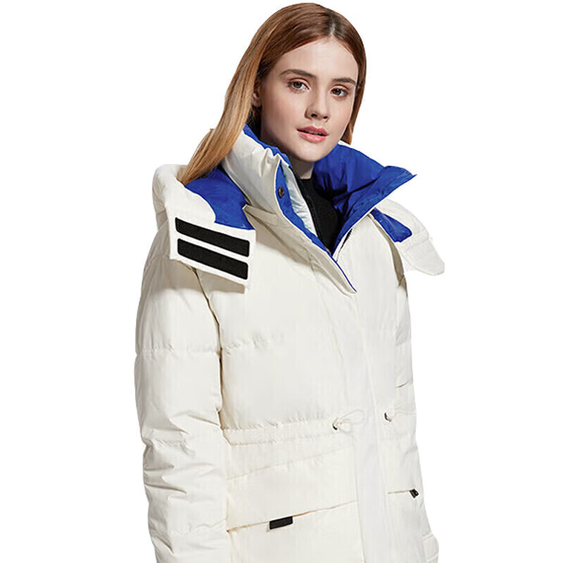 骆驼(CAMEL) A1W1NT111 中长款工装派克服女  （单位：件）  暖白