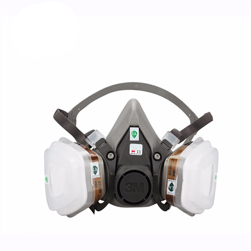 3M 6200+6001CN+5N11CN+501 双滤毒盒滤棉呼吸器半面罩 中号 （单位：个）  
