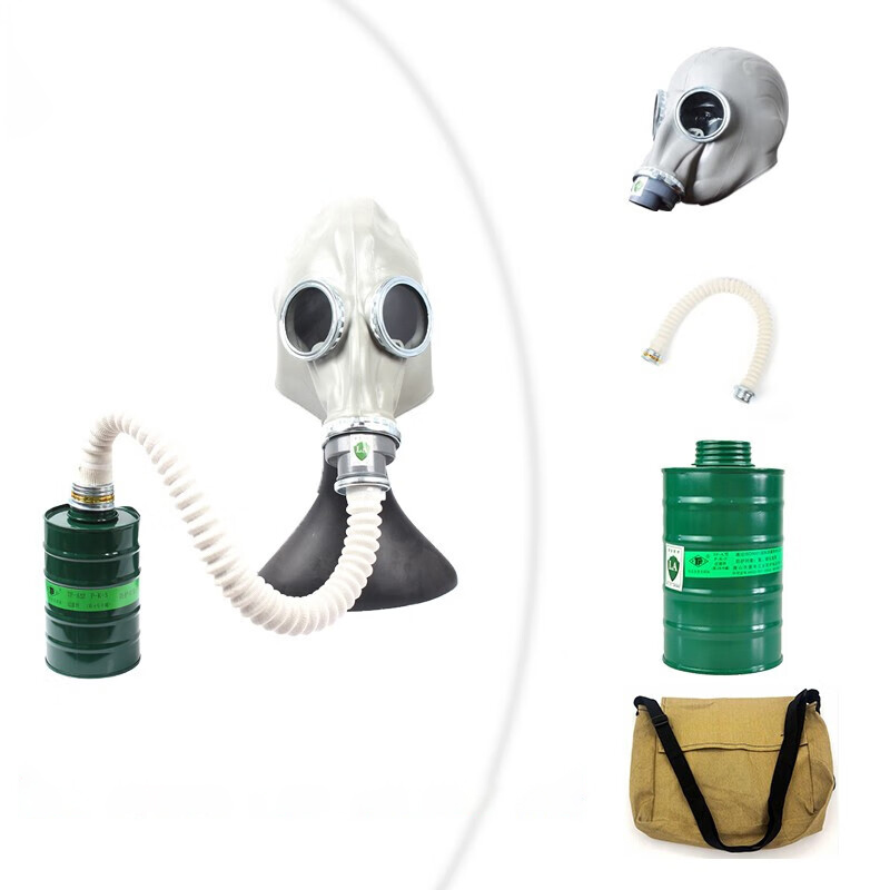 普达 MJ-4007 自吸过滤式防毒面具 面具+P-A-1过滤盒2个+滤棉2片 （单位：套）  