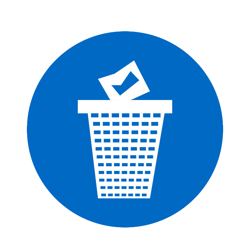 海斯迪克 HK-5127 物品定位贴 5cm （单位：个） 垃圾桶 