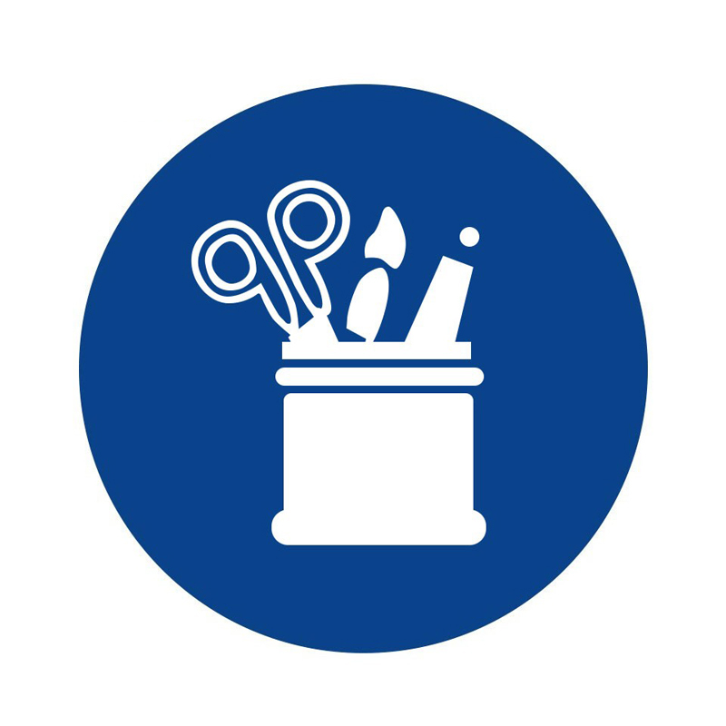 海斯迪克 HK-5127 物品定位贴 5cm （单位：个） 笔筒 