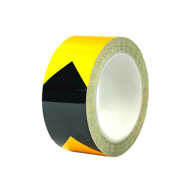 安赛瑞 11601 划线胶带 反光 75mm*22m （单位：卷）  黄黑箭头