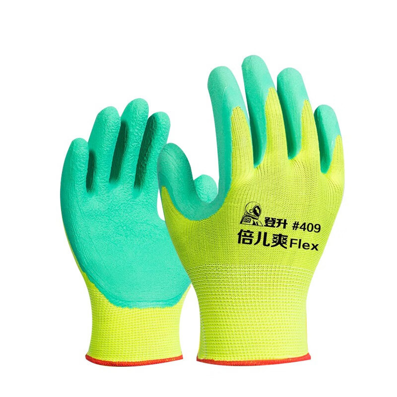 登升 #409 皱纹抗撕手套 12副/包 （单位：包）  