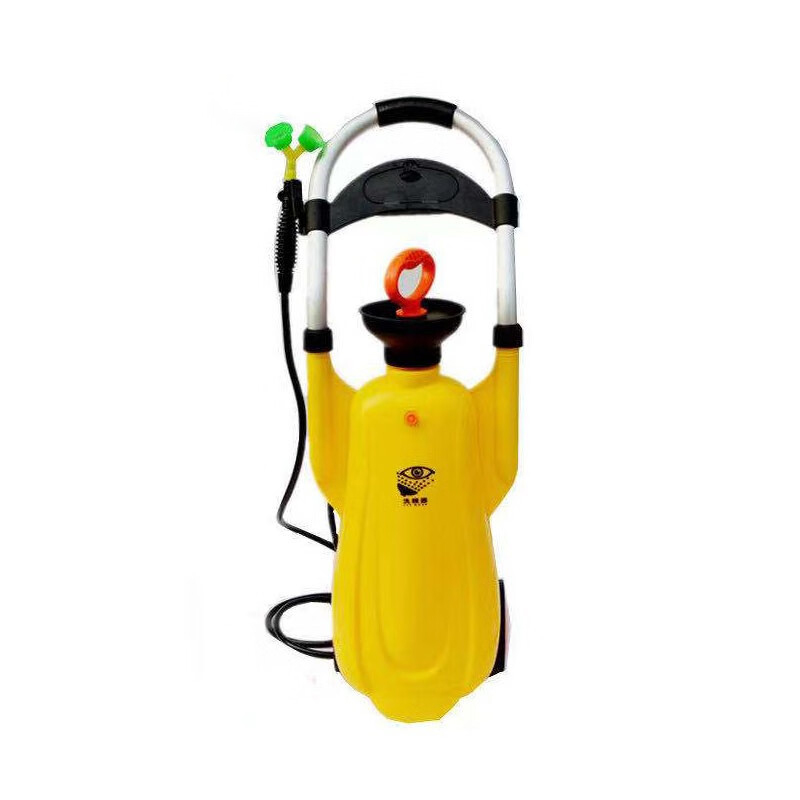 百舸 便携式推车移动式双口 洗眼器 12L （单位：个）  黄色